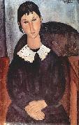 Amedeo Modigliani Elvira mit weissem Kragen oil painting reproduction